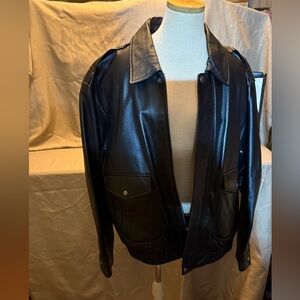 St. John's Bay Classic Black Leather Jacket